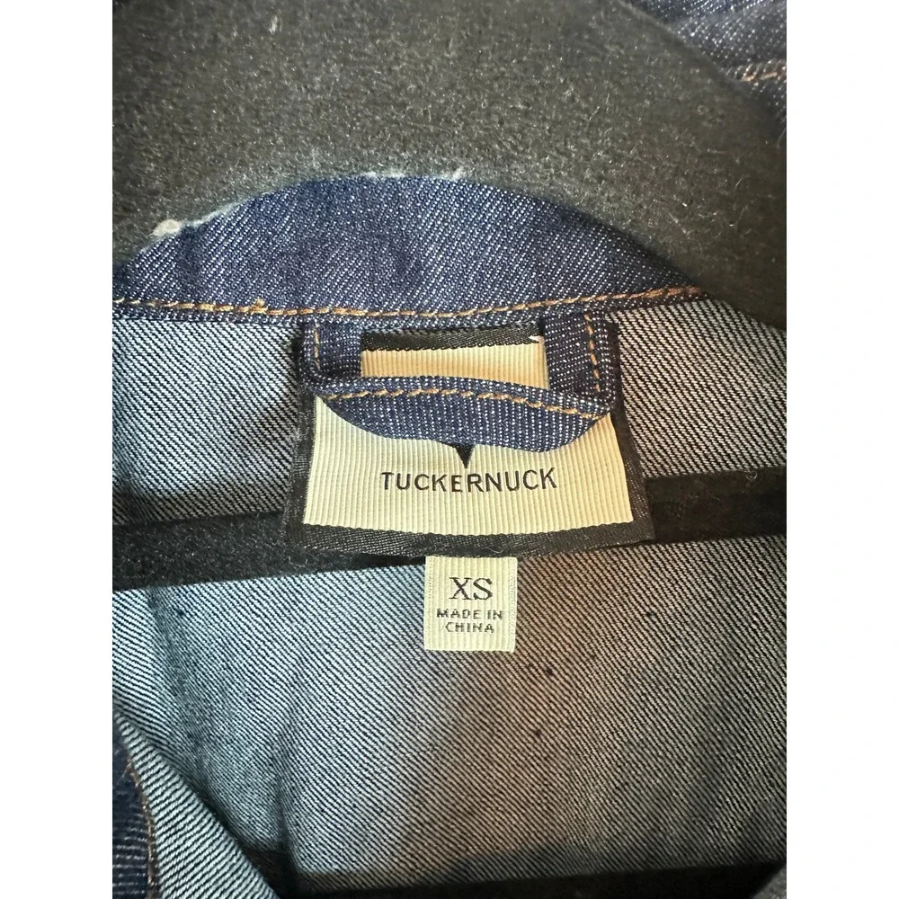 Tuckernuck Denim Maxi Shirt Dress Womens XS Blue Excelle NWT - Picture 5 of 8